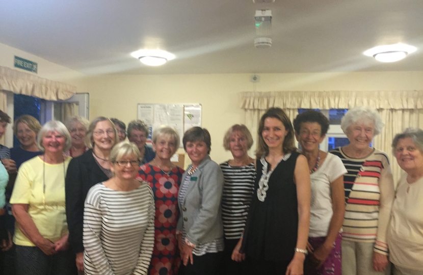 Lucy with members of the Stetchworth WI