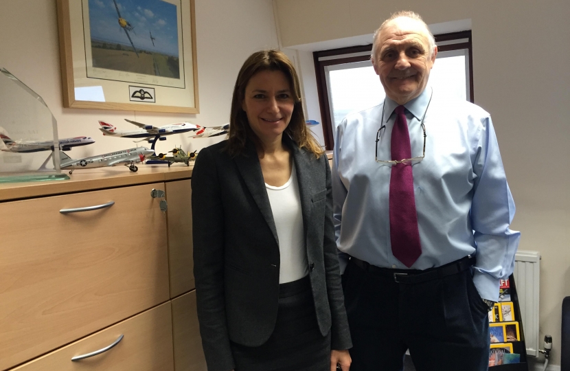 Lucy Frazer MP at Advanced Aircraft Training 