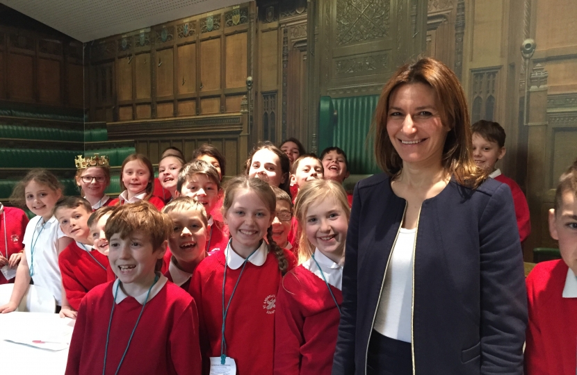 Lucy Frazer welcomes St Andrews' School to Westminster