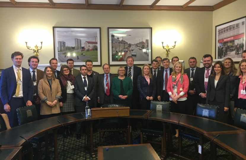 Lucy Frazer MP at meeting with local farmers