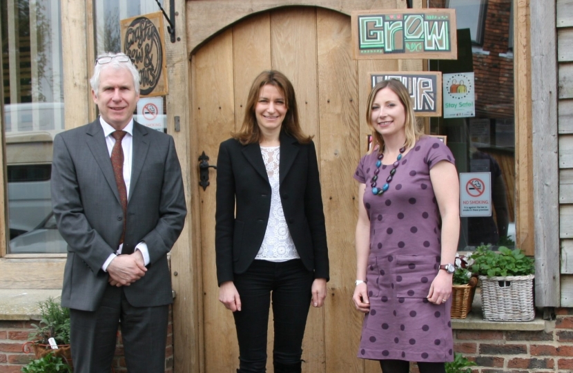 Lucy Frazer MP at Red2Green