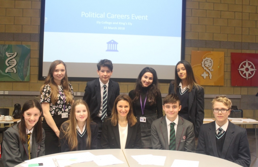 political careers event, Ely