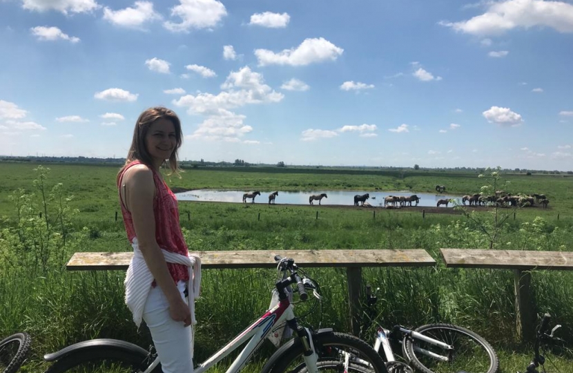 Lucy cycling