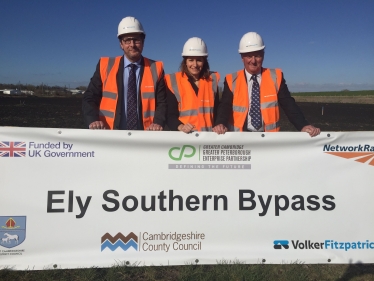 Lucy Frazer MP + Ely Bypass Ceremony