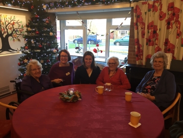 Lucy Frazer at Queens Court Care Home