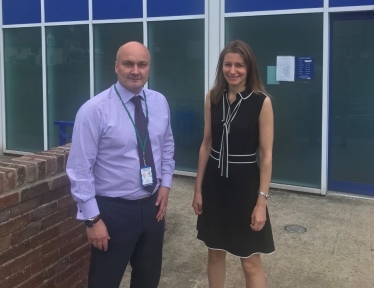 Lucy Frazer MP with Nick Dean