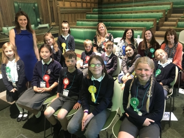 Lucy Frazer MP with Milton School Pupils